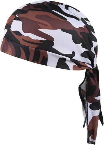 Camouflage Cycling Do Rag Head Wraps Cycling Caps Dew Rag Skull Caps Beanie Cap Como Do Rags in Saudi Arabia