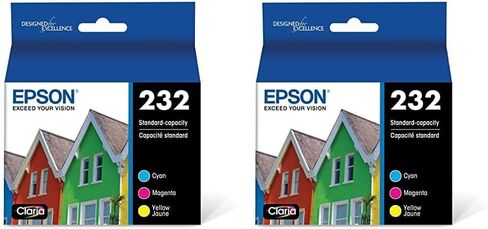 Epson 232 Claria Ink Standard Capacity Color Combo Pack (T232520-S) Works with Workforce WF-2930, WF-2950, Expression XP-4200, XP-4205 in Kuwait