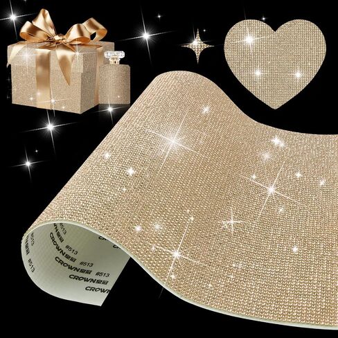 Bling Rhinestone Set - White Self-Adhesive Rhinestone Stickers, DIY Car Decoration, 9.4 x 7.9 Inch in Saudi Arabia