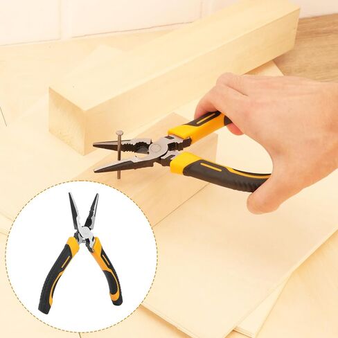 8 Packs 6 Inch Long Needle Nose Pliers with Wire Cutter, Small Needle Nose Pliers Bulk for Electricians, Grips Small Parts, Bend Wire, Electronics Repair, Jewelry Making Tools, etc, by GENHAKON in Kuwait