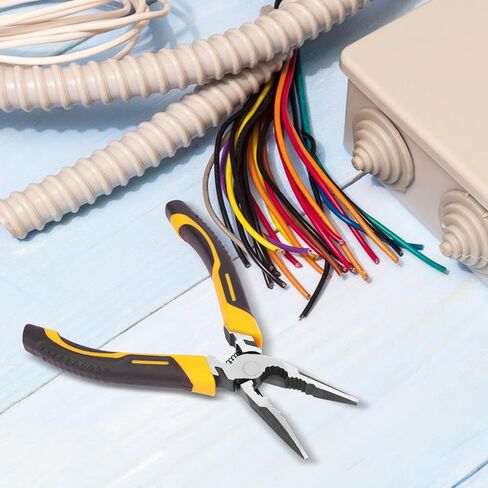 8 Packs 6 Inch Long Needle Nose Pliers with Wire Cutter, Small Needle Nose Pliers Bulk for Electricians, Grips Small Parts, Bend Wire, Electronics Repair, Jewelry Making Tools, etc, by GENHAKON in Kuwait