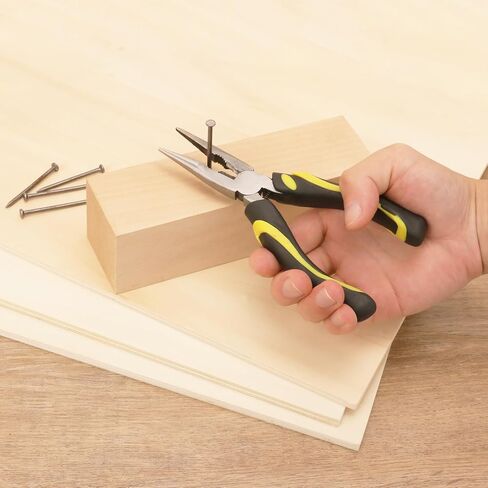 8 Packs 6 Inch Long Needle Nose Pliers with Wire Cutter, Small Needle Nose Pliers Bulk for Electricians, Grips Small Parts, Bend Wire, Electronics Repair, Jewelry Making Tools, etc, by GENHAKON in Kuwait