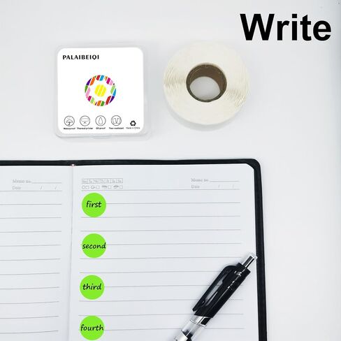 3/4" Coding Label Color Circle Dot Sticker 0.75 inch Round Self Adhesive Thermal Sticker Dots for Office, Student Classroom (1000pcs, Light Green Color) in Saudi Arabia