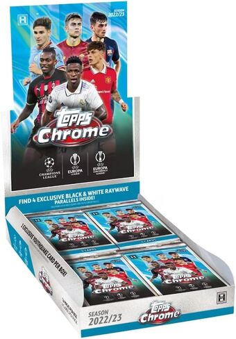 2022/23 Topps Chrome UEFA Club مسابقات كرة القدم لايت بوكس in Kuwait