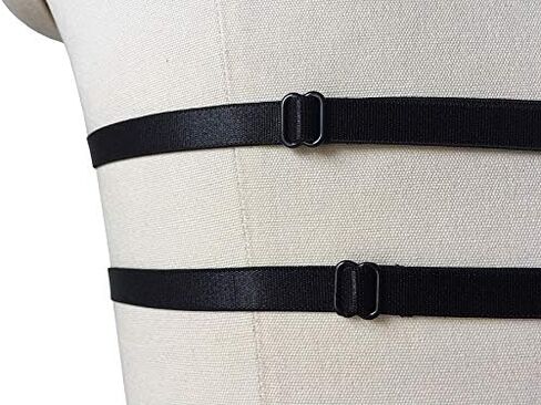 Body Harness for Women Pentagram Lingerie cage Bra Punk Goth Belt Chest Strap Stretchy Fabric Festival Rave in Saudi Arabia