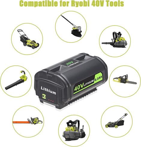 Leisuda 2 Pack 18V Battery Replacement for Ryobi 18V Battery, 18 Volt Lithium Battery Compatible for Ryobi 18V Battery P197 P102 P108 P190 P103 P104 P105 P107 P109 18V ONE+ Cordless Tool in Saudi Arabia