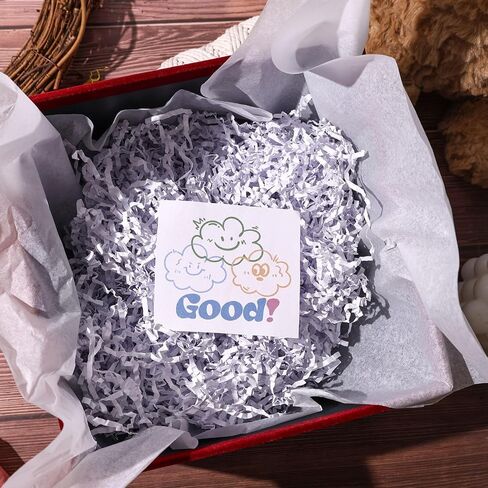 VGOODALL 2LB ورق مقصوص مجعد، ورق قصاصات أسود ممزق لسلة الهدايا لملء عيد الهالوين وعيد الميلاد وحفلات أعياد الميلاد وصناديق تغليف لوازم الحشو in Saudi Arabia
