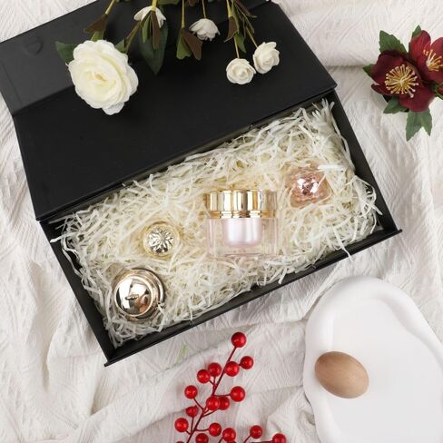BoxSkivra 4 أوقية ورق مجعد أخضر تمزيقه لسلال الهدايا، حشو ورق أجاد لتغليف الهدايا، حشو أجاد الورق المجعد لعشب سلة عيد الفصح، عيد الميلاد، عيد الميلاد، عيد الأم in Saudi Arabia