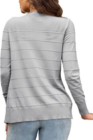Othyroce Women's Cardigan V Neck Button Down Long Sleeve Knit Open Front Sweater Cropped Cardigans in Saudi Arabia