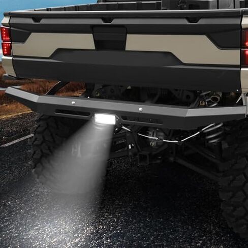 A & UTV PRO Front & Rear Bumper Guard With LED Light for Polaris Ranger 1000 / XP 1000 / Crew XP 1000 2018-2023 2024, Heavy Duty Steel Brush Guard Protector Accessories, Replace OEM # 2882531, 2882529 in Saudi Arabia