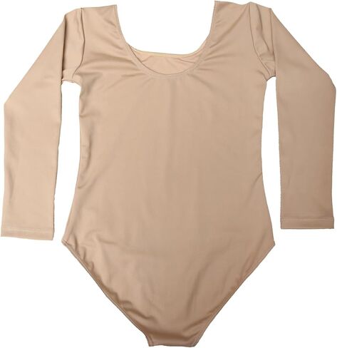 Gymnastics Leotards for Girls - Long Sleeve & Scoop Neck Leotard for Girls Dance in Saudi Arabia