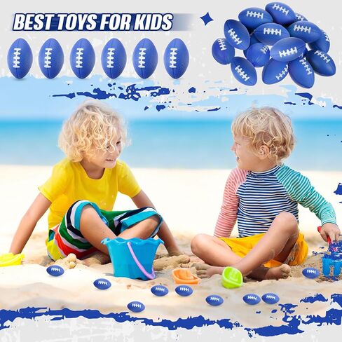 16 Pcs Mini Foam Footballs Stress Ball 2.17 Inch Small Foam Sports Ball Bulk for Football Goodie Bag Stuffers School Carnival Reward Football Party Decorations(Blue) in Saudi Arabia