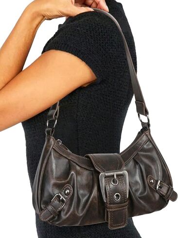 Shoulder Bag for Women Top Handle Handbag Purse Y2K Hobo Clutch Small Punk Purse Trendy in Kuwait