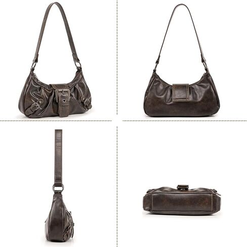 Shoulder Bag for Women Top Handle Handbag Purse Y2K Hobo Clutch Small Punk Purse Trendy in Kuwait