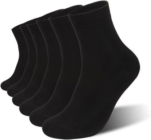 Bamboo Men Women sock Breathable Sock Quarter Thin Ankle High Sock Comfort Cool soft Sock 6 Pairs in Saudi Arabia