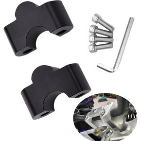 Motorcycle Handlebar Riser Clamp, Increase Motorcycle HandlebarHeight,Compatible with BMW G310GS G310R (Black)