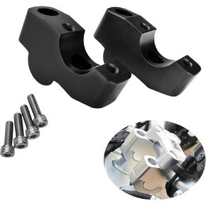 HRuizq Motorcycle Handlebar Riser Clamp, Increase Motorcycle HandlebarHeight,Compatible with Honda XL750 TRANSALP AFRICA TWIN CRF1100 CRF1000L (SIlver)