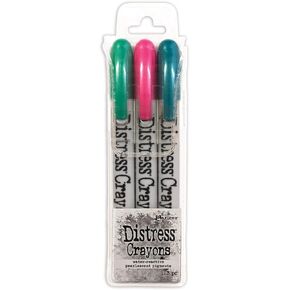 Tim Holtz Distress Crayon Pearl Set-Holiday Set# 4 SCK81180