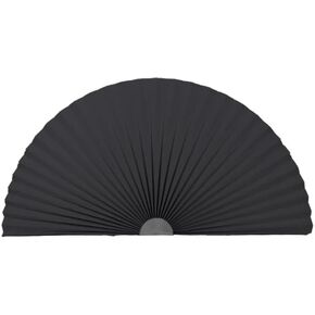 Arch Window Shade Half Circle Window Shade Light Filtering Pleated Shade Half Circle Self Semi Circle Window Shade Stick on Easy Install Blinds Arch Window Covers (Black, 30x60inch (75x150cm))