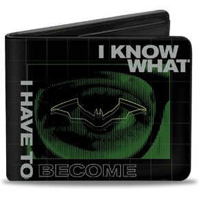 Wallet Bifold PU The Batman Movie Riddler I Know What I Have to Become Quote