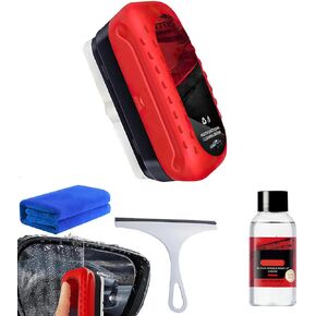 Automotive Oil Film Cleaning Brush,Glass Cleaning Board,Car Glass Oil Film Cleaner,Glass Coating Windshield Cleaner Tool,Glass Oil Film Remover,Cleaning Glass Brush Improve Clarity and Visibility (2)