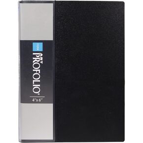 Itoya Original Art ProFolio 14x17 Black 48-Page Art Portfolio Binder with Plastic Sleeves - Portfolio Folder for Artwork with Clear Sheet Protectors - Presentation Book for Art Display and Storage