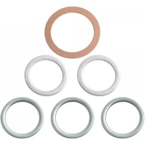 18mm 24mm Differential and Transmission Drain Plug Crush Washers Gaskets Compatible with 4Runner Tacoma Tundra FJ Cruiser Land Cruiser, Replacement for The Part# 12157-10010 90430-24003 90430-18008