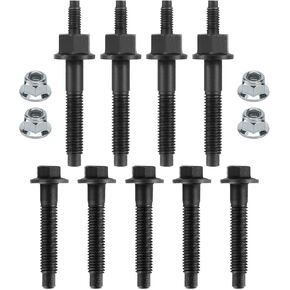 03309 Exhaust Manifold Bolt & Stud Hardware Kit For Chrysler 300,Aspen/Dodge Ram 1500 2500 3500 Durango Charger/Jeep Grand Cherokee Commander Replaces# 6505316AA, 6507746AA (03309, 1 of set)