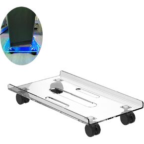 حامل الكمبيوتر المحمول، حامل برج الكمبيوتر الشفاف من الأكريليك، حامل برج الكمبيوتر مع 4 عجلات دوارة، حامل أرضي للكمبيوتر الشخصي جيد التهوية، حامل برج الكمبيوتر تحت المكتب لمعظم أجهزة الكمبيوتر التي تتحرك على الأرض والسجاد in Kuwait