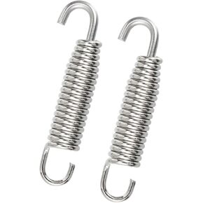 ACROPIX 2 Pcs Universal Exhaust Pipe Spring for Motorcycles 58mm 2.28" Stainless Steel Exhaust Pipe Spring Hook Modified Accessory Car Parts