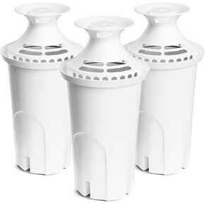Water Filter Replacement for Brita Water Pitchers and Dispensers, Classic 35557, OB03, Mavea 107007, Reduce Chlorine and Bad Taste, BPA free, Pack of 6