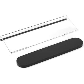 Richboom Ergonomic Computer Keyboard Stand - Tilt PC Keyboard Stand Riser for Easy Typing, Acrylic Keyboard Tray Holder for Office Desk, Home, School, with Silicone Anti-Slip Case, Black