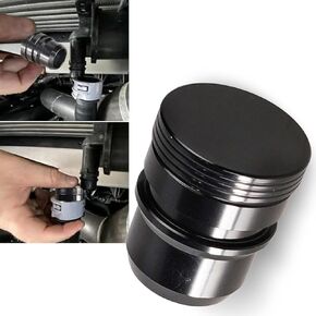 1 PC Auto 1.34" x 1.61" x 0.86" Alloy Rust-proof Fuel System Exhaust Valve Module Plug, Retrofit Replacement Accessory, Compatible with Ford 2013-2021 F150 Ecoboost 3.5l 2.7l VTA (Black)