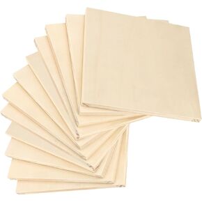 LEXININ 12 Pack 7.8 x 7.8 Inch Unfinished Square Wood Panels, 200 x 200 x 13mm Wooden Canvas Board, Cradled Painting Pine Wood Panels for Drawing, Pouring