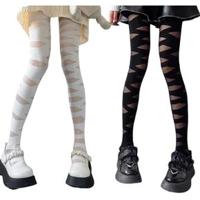 Halloween Mummy Costume Tights Halloween Bandage Lolita Stockings Gothic Cross Straps Tights, Mummy Bandage Y2K Tights for Halloween Party Cosplay Mummy Women Decoration