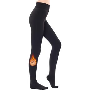 Women's 200D Thick Tights with Fleece Lining - Opaque Winter Pantyhose for Ultimate Warmth in 4 Classic Colors