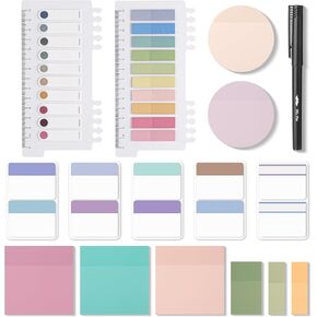 Mr. Pen- Transparent Sticky Note Set, 1000 Sheets, Colorful, Transparent Sticky Notes Set, Bible Sticky Notes Clear Sticky Notes Transparent, Bible Notes, Transparent Sticky Notes for Bible Study