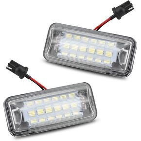 Bestview LED License Plate Light Tag Lamp Assembly - Tag Light Compatible with Subaru Impreza WRX STI XV Crosstrek BRZ Legacy Ascent Outback Forester Scion FR-S Toyota 86, 6000K White Pack of 2