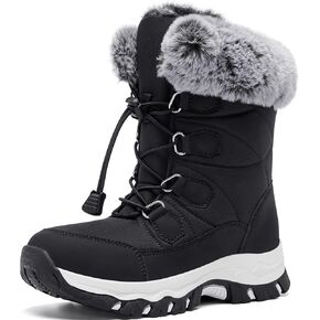 Women's Snow Boots Winter Warm Fur Lined Water-Resistant Outdoor Anti-Slip Boot