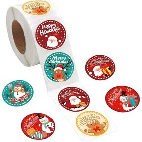 560PCS Christmas Stickers for Envelope, 1.5" Round Merry Christmas Roll Stickers Labels,Holiday Envelope Stickers Xmas Tag Seal for Envelope Box, Card Gift,Party Supplies