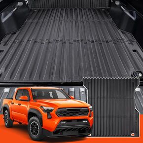 Bed Mat for Toyota Tacoma 2024 (5ft), All Weather Waterproof TPE Heavy Duty Truck Bed mat & Cargo Liner for Toyota Tacoma Accessories