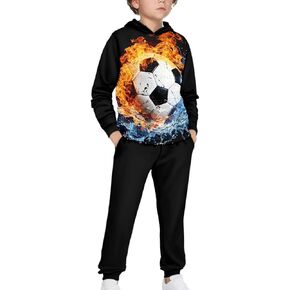 Renewold Kids Hoodie Sweatshirt and Jogger Sweatpants 2 Pieces Set Boys Girls Tracksuits Activewear
