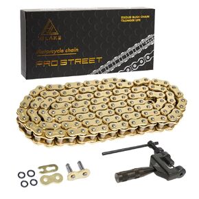 Gold 530 X-Ring Chain with Connecting Master Link and Chain Breaker (530HX-120L Chain Breaker Set)