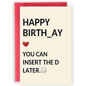 Funny Birthday Gifts for Men Him, Humorous Birthday Card for Husband Boyfriend, Adult Men Gifts for Birthday, Husband Bday Card in Kuwait