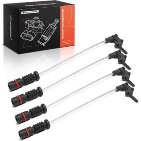 A-Premium Front and Rear Driver and Passenger Brake Pad Wear Sensor Compatible with Mercedes-Benz W163 Series ML500 2002-2005, ML55 AMG 2000, 4-PC Set - Replace# 1635401717