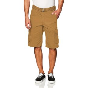 Southpole Men's Ripstop Belted Cargo Shorts