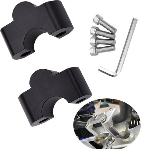 Motorcycle Handlebar Riser Clamp, Increase Motorcycle HandlebarHeight,Compatible with BMW G310GS G310R (Black) in Kuwait