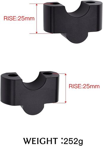 Motorcycle Handlebar Riser Clamp, Increase Motorcycle HandlebarHeight,Compatible with BMW G310GS G310R (Black) in Kuwait