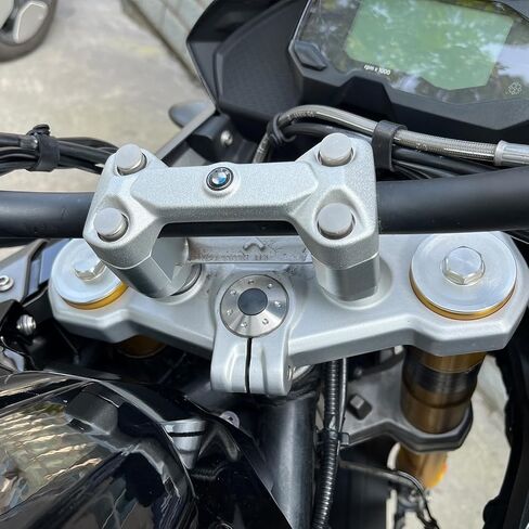 Motorcycle Handlebar Riser Clamp, Increase Motorcycle HandlebarHeight,Compatible with BMW G310GS G310R (Black) in Kuwait