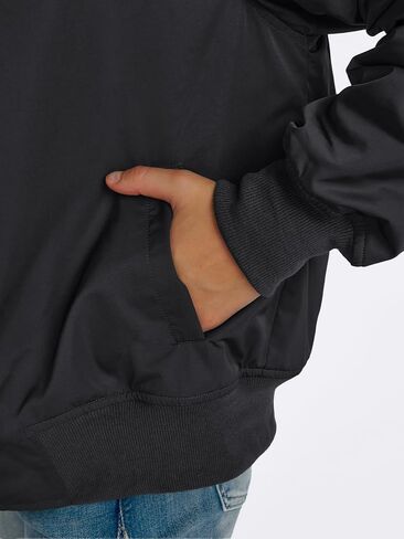 Trendy Queen Women's Bomber Jackets Casual Zip up Coats Windbreaker Trendy Comfy Clothes Winter Fashion 2024 in Saudi Arabia